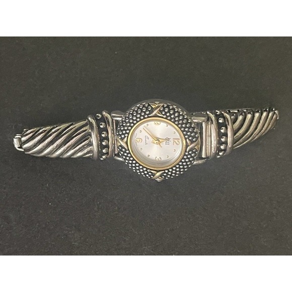 VGII Womens Two Tone Quartz Bracelet Stretch Casual Dressy Workwear Watch - Picture 1 of 6